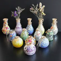 Dropshipping Gift Dropshipping Gift Handmade Diy Material Package Vase en bois Mosaïque Vase Jouets éducatifs Ornements de bureau