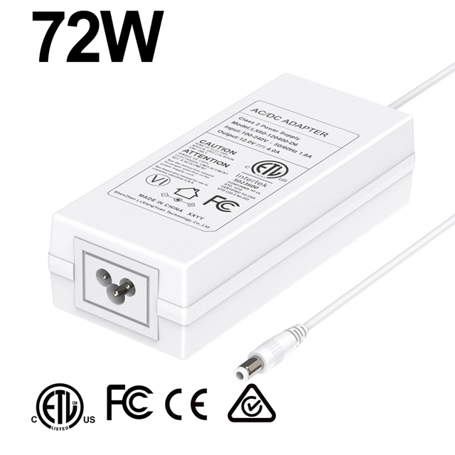 Shenzhen Lvxiangyuan 5W-72W Laptop Power Adapter with OTP Protection 3V-48V 1A-8A AC/DC Switching