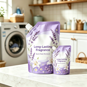 Bolsa de Plástico con Cierre y Boquilla, Personalizada, Impresa, de Mylar, Resistente a la Humedad, de 500g/1kg, de Aluminio, para <span class=keywords><strong>Detergente</strong></span>, Jabón en Polvo - Product Image 1