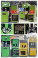 Souffleuse de bouteilles en plastique PET semi-automatique 500ml 1L 5L 6L 20L 5 Gallons avec moteur Delta PLC