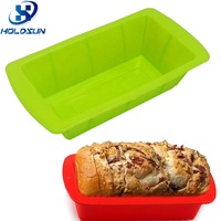 Moule à pain rectangulaire en silicone de qualité alimentaire, couleur personnalisable, à démoulage facile, pour la cuisson de pain de mie, gâteaux, chocolat et savon