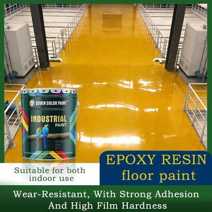 Pintura Epóxica Industrial de Siete Colores para Pisos, Revestimiento Epóxico Resistente al Desgaste, Alta Dureza, Modelo 01 para Fábrica - Product Image 4