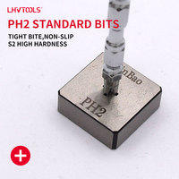 Tournevis magnétique LJ-62 65 mm Pagoda, embout PH2 en acier allié finition miroir, aimant puissant, tige hexagonale 6,35 mm, DIY OEM