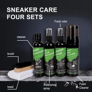 S-KING Oem/Odm Schoenreiniger Vloeibare Sneakers Schone Kit Natuurlijke Ingrediënten Groothandel Schoenreinigingsset