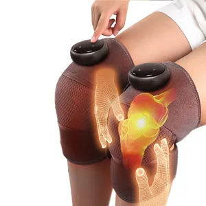 Slimme Verwarmde Kniebrace Wrap Luchtcompressie Kniebeschermers Therapie Schouder Knie Massager Machine Met Verlengriem
