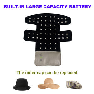 Cordless 660nm 850nm Anti-Hair Loss Baseball Cap recarregável elétrica <span class=keywords><strong>Scalp</strong></span> Cuidados Red-light Hat Head <span class=keywords><strong>Massager</strong></span> para o crescimento do cabelo - Product Image 5