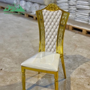 Chaise <span class=keywords><strong>de</strong></span> mariage <span class=keywords><strong>de</strong></span> luxe en acier inoxydable, chaise <span class=keywords><strong>de</strong></span> banquet d'hôtel d'extérieur avec rembourrage doux pour les événements <span class=keywords><strong>de</strong></span> <span class=keywords><strong>salle</strong></span> <span class=keywords><strong>de</strong></span> mariage et <span class=keywords><strong>de</strong></span> restaurant - Product Image 6