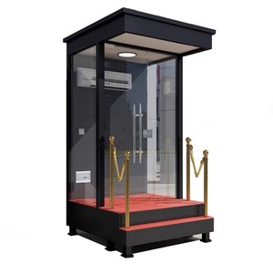 Cabine de sécurité moderne en acier et verre avec écran LED, portable, pour usage extérieur, idéale pour les bureaux de vente - Product Image 4