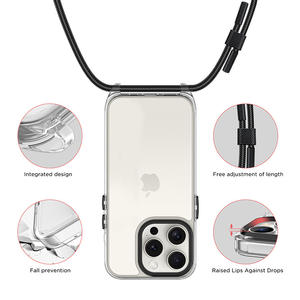 Funda Protectora Universal Transparente para Teléfono con Correa de Nylon Ajustable para el Cuello para <span class=keywords><strong>iPhone</strong></span> <span class=keywords><strong>14</strong></span> 15 <span class=keywords><strong>Pro</strong></span> <span class=keywords><strong>Max</strong></span>, Nueva con Características Impermeables - Product Image 4
