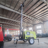 Mobile Lighting Tower Portable signal Tower Light Portable Generator Light Tower