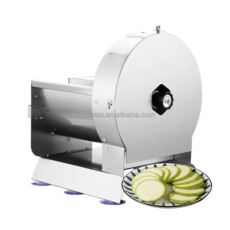 Trancheuse de fruits commerciale en acier inoxydable Trancheuse à pommes rapide à petit budget Trancheuse à oignons faisant la machine