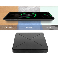 Chargeur sans fil électrique puissant et tendance, multifonction, 50 mm, dissimulé, pour téléphone portable, meuble, table, PC, ignifuge