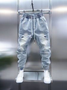 Jeans Harem tendance printemps-été, pantalon décontracté fin pour l'extérieur, vêtements de marque de luxe pour hommes - Product Image 2