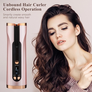 Portable Usb <strong>Cordless</strong> <strong>Automatic</strong> Hair <strong>Curler</strong> Rechargeable Air Display Temperature Ceramic <strong>Cordless</strong> Hair <strong>Curler</strong> - Product Image 2
