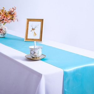 Décorations de restaurant à ruban bleu royal Chemin de table en satin 12x108 pouces pour banquet de mariage Banquet d'anniversaire - Product Image 3