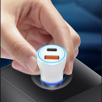 Adaptateur de charge rapide pour voiture PD3.0 48W, port USB-C pour téléphones mobiles, compatible avec les véhicules chargeurs 12V-24V