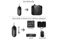 Microphone casque sans fil 2.4G Microphone professionnel mains libres pour l'enseignement