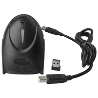 Lecteur de codes-barres 1D sans fil portable, scanner de codes-barres sans fil 2,4 GHz avec vibration, scanner de codes-barres avec CMOS
