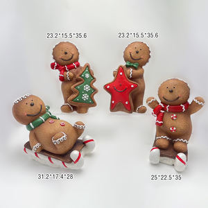 ที่โชว์ขนมปังขิงขนาดเล็กงานประดิษฐ์ทำจากเรซิ่นเรซิ่นของตกแต่งคริสต์มาสตกแต่งบ้านซานตาคลอสคริสต์มาส - Product Image 6