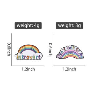 Leave Me Alone esmalte Pin nube <span class=keywords><strong>de</strong></span> dibujos animados cita divertida broche solapa insignia joyería regalo para amigos introvertidos a granel - Product Image 6