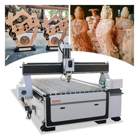 Maquinaria CNC para Trabajar la Madera, Router CNC 1325 de 4 Ejes 3D con Máquina de Tallado de Madera Rotatoria para Decoración de Muebles
