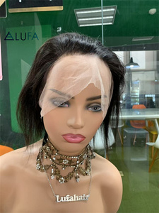 CF29 <strong>Nice</strong> Looking 15a Full Lace <strong>Wig</strong> for Braiding Straight Natural Black for Bradiding