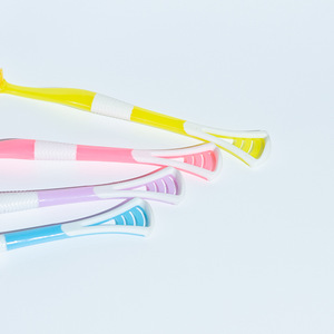 Soft Bristle Toothbrushes Colorful Macaron Shape Adult Manual Toothbrush Volcanic Fiber 8 Pack - Product Image 3