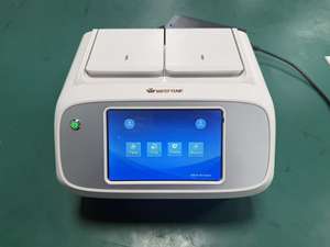 Mini-test ADN 16 puits bon marché de laboratoire Système QPCR en temps réel Thermocycleur Gentier avec deux blocs - Product Image 5