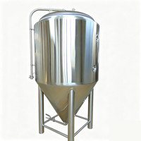 Fermenteur de grande capacité 35HL 3500L en acier inoxydable 304, taille personnalisée, logo, équipement de brassage industriel