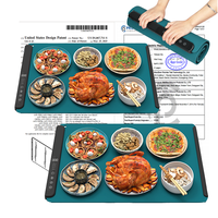 Nouveautés 2026 Tapis Chauffant en Silicone Pliable et Flexible Chauffe-Plats de Cuisine