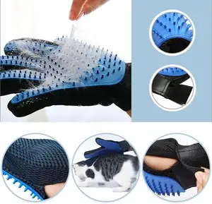 Pet Brush Glove Hair Removal Gloves Bathing Massage Brushes Pet Care Grooming Cleaning Gloves For Pet Dog Cat