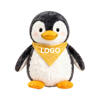 Jouet en peluche doux personnalisé avec logo, renard, singe, pingouin, ours avec bandana, cadeau promotionnel idéal pour les événements