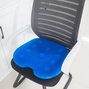 Super Large Thick Cooling Gel Seat Cushion For Long Sitting Soft Breathable Tpe Gel Cushion For Wheelchair Reduce Sweat