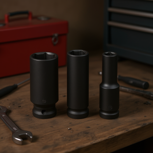 Jeu de clés à douille à chocs Fervi, 3 pièces, métriques, pour douilles profondes - Product Image 3