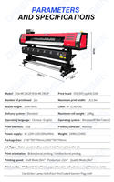 Mesin Printer Inkjet disinfektan murah kanvas spanduk Flex Digital XP600 I3200 1800mm dimensi cetak DX7 kepala cetak untuk telur