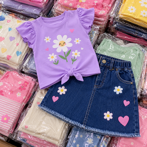 Vêtements pour enfants de qualité supérieure en gros de Chine, vêtements tropicaux pour temps chaud, Ropas De Ninos Y Ninas Al Por Mayor pour les grossistes - Product Image 1