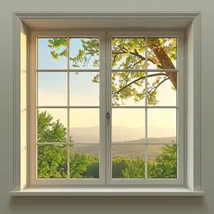 Fenêtres modernes invisibles à triple vitrage en aluminium à double vitrage Fenêtres coulissantes en aluminium à rupture thermique