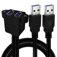 Cable USB 3.0 Dual A Macho a Dual A Hembra