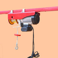Palans électriques micro 220V avec crochet simple et double commutable, moteur en cuivre pur, télécommande pour levage en garage et à domicile