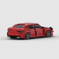 Briques de construction compatibles pour voiture de course de luxe MOC, blocs de construction éducatifs en plastique ABS, cadeau d'entreprise