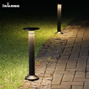 Luminaria Exterior Moderna Savia, Impermeable IP44, Tipo Bolardo, Placa de 8W, 3000K, Antracita, Iluminación de Jardín, Lámpara de Poste de Plástico - Product Image 2