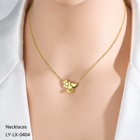 Collar de Joyería con Colgante de Corazón de Circonio y Acero Inoxidable Chapado en Oro, Nuevo y en Oferta, para Mujer, para Fiestas, Uso Diario Informal