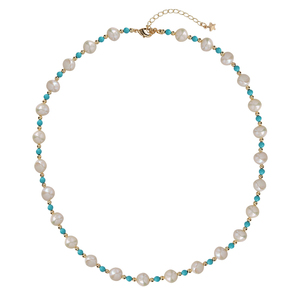 Collar de Perlas Blancas Redondas Naturales 1458 con Cuentas de Plata 925 Vintage para Compromiso, Boda o Fiesta - Product Image 5