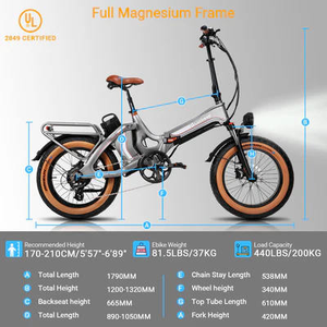 Ebike <strong>Motorcycle</strong> 1000W Motor 48V All-Terrain Folding <strong>Electric</strong> Bike High-Capacity 7-Speed Lithium Battery and Rugged Steel Frame - Product Image 4
