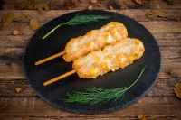 Brochettes de Calamars Frits Sucrés au Maïs, Surgelées, Prêtes à Cuisiner, Style Japonais, pour Restaurant, Usage Commercial, Petit-Déjeuner Familial, Dîner, Sachet pour Enfants