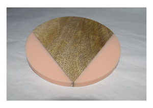 High Quality Wooden & <b>Resin</b> Luxury Style Customizable Round Handmade Coaster for <b>Table</b> Decoration Exporters - Product Image 3