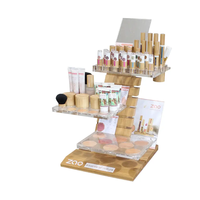 Présentoir de sol personnalisé pour produits de beauté, cosmétiques, maquillage et vernis à ongles pour magasins de détail