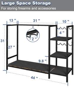 Supports de rangement et d'exposition verticaux pour <span class=keywords><strong>fusils</strong></span> et chasseurs de gibier, sur pied, personnalisés, vente en gros usine - Product Image 3