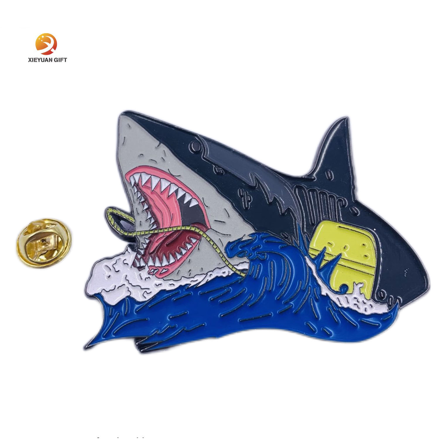 Оптовая продажа с фабрики, индивидуальный дизайн логотипа, стильные персонажи мультфильмов, персонажи персонажей, персонализированные подарки, 3D Металлический Эмалированный значок, булавка для лацкана