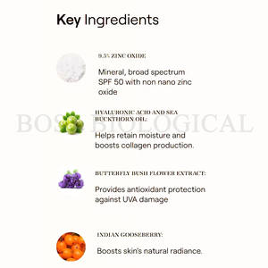 Protector solar <span class=keywords><strong>mineral</strong></span> SPF 50 con logotipo personalizado, cobertura media ligera, crema de protección solar con acabado hidratante y radiante - Product Image 4